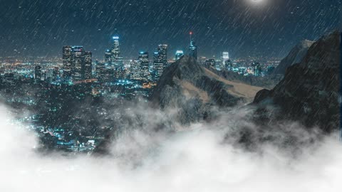 DEEP SLEEP WITH HEAVY RAIN AND THUNDERSTORM fall asleep in 3 minutes. #rain #sleep #deepsleep