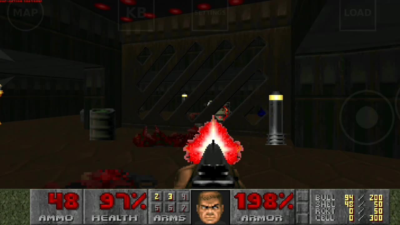 Ultimate doom 100% playtrough mobile (using freedoom)E1m1