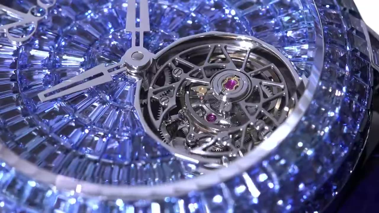 The Jacob & Co. Caviar Tourbillon Baguette Icy Blue Sapphires