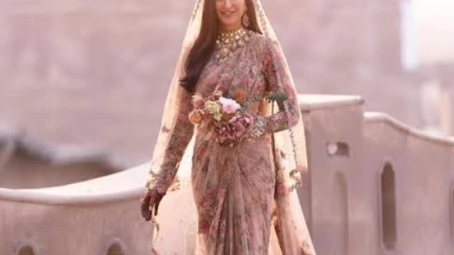 Bollywood actress Katrina kaif wedding look | katrina kaif marriage look in Indian tradition |