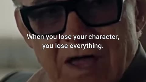 Never lose your character