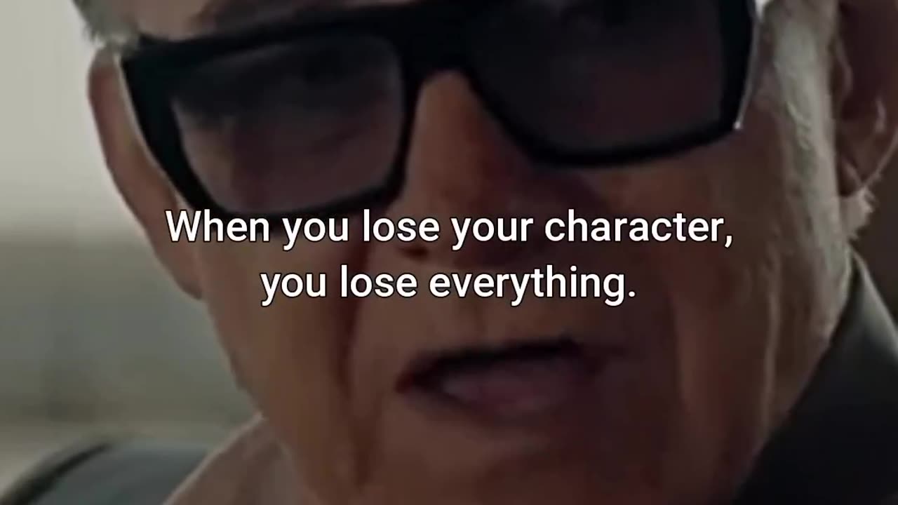 Never lose your character