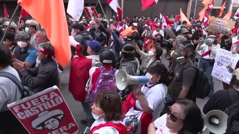 Protest in Lima ahead of OAS mission visit to Peru