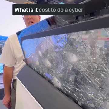 Ballistic glass in action. #amazing #safety #glass #automotive #truck