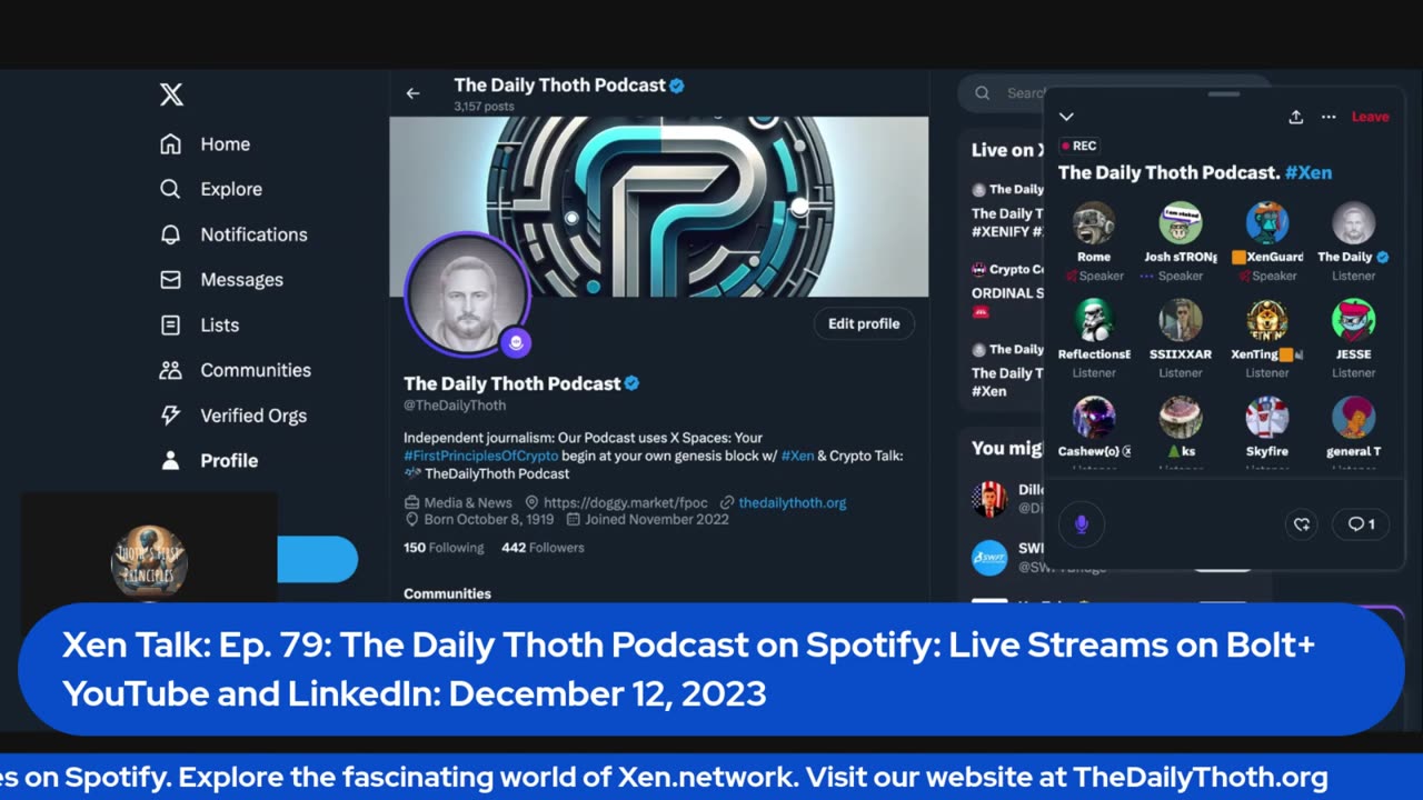 Xen #Crypto Talk: The Daily Thoth Podcast