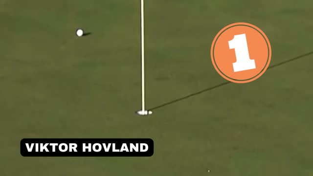 Viktor Hovland's hole in one ⓵