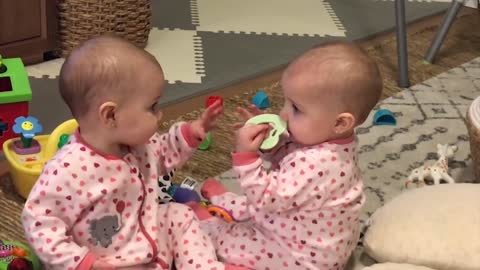 funny twin babies TRYNOTOLAUGH