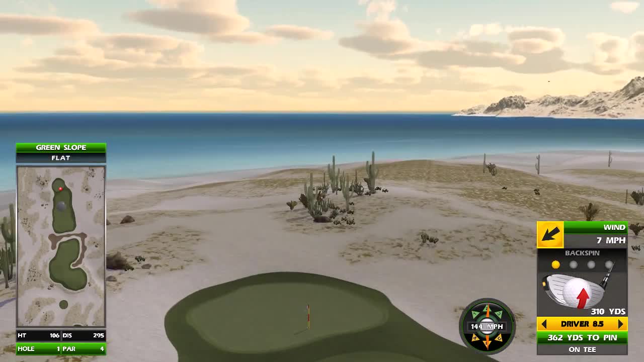 SH00TER McGAVIN Golden Tee Great Shot on Baja Ria!