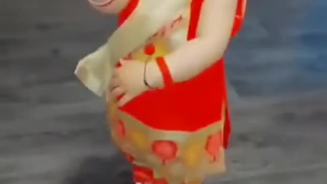 Cute baby dancing