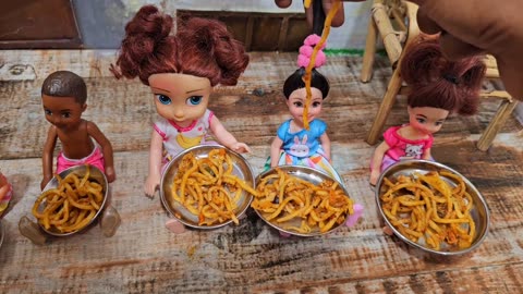 Barbie Doll All Day Routine In Indian Village _ Barbie Doll Bedtime Story