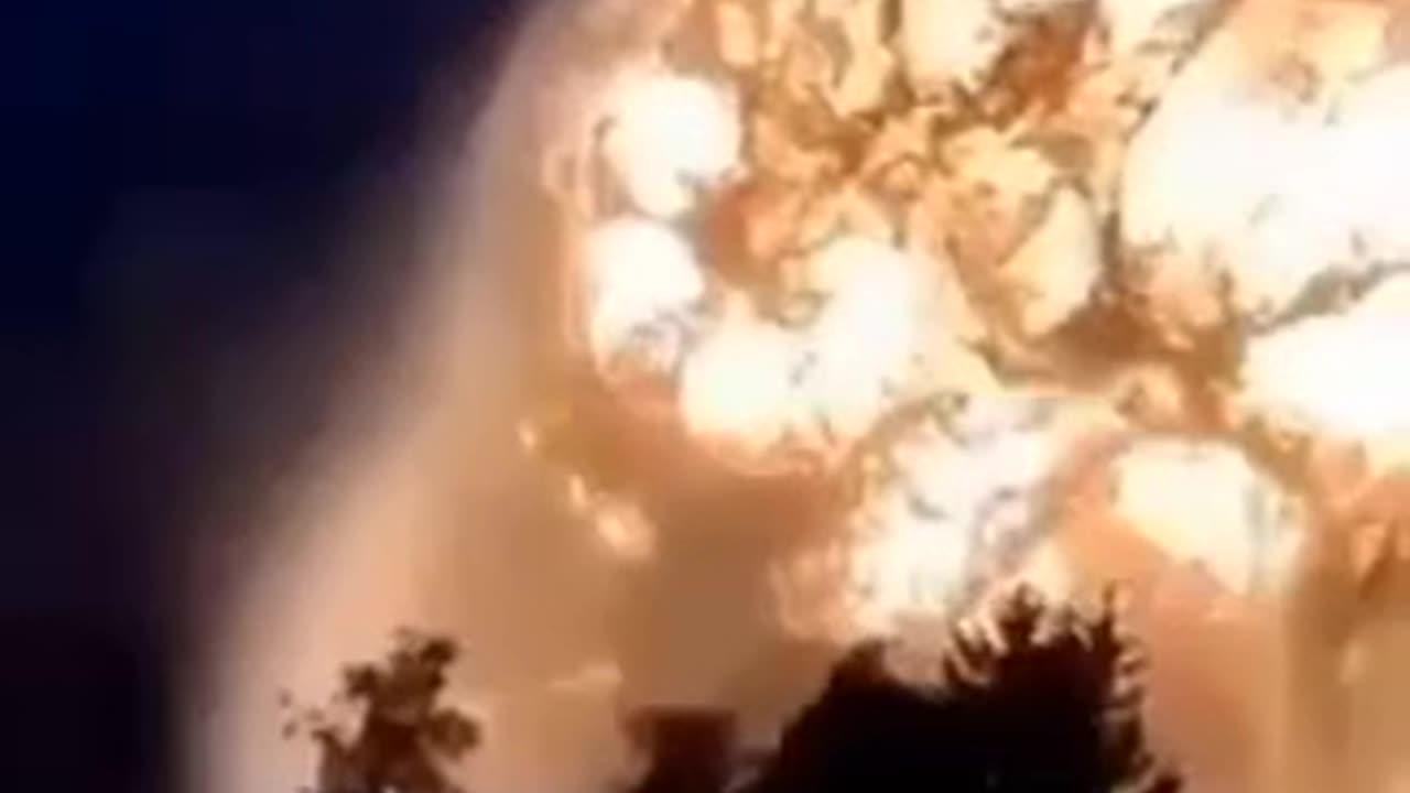 A massive explosion this morning at an alleged ammunition depot in Khmelnytsky, Ukraine