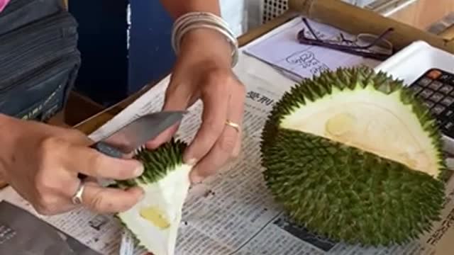 Expensive Durian Cutting _ Thai Street Food