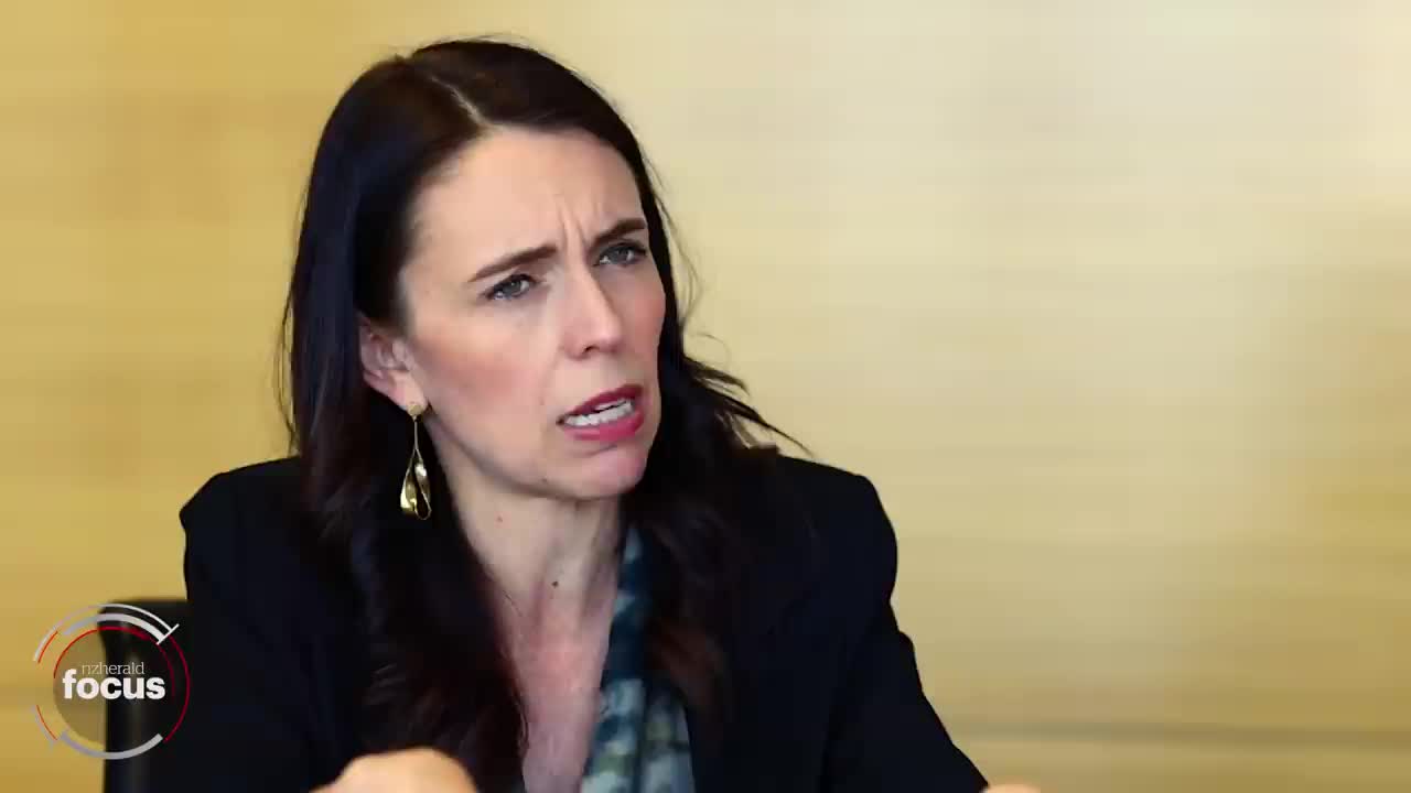 Demon Harpy Jacinda Adern cackles about her Apartheid system.