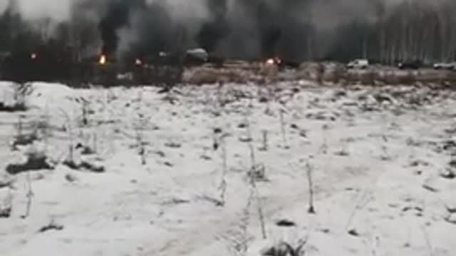 Ukrainian Convoy Scorches In Donbas