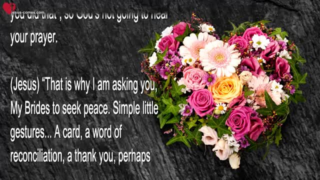 Bring your Relationships in Order, make Amends, so Healing may flow ❤️ Love Letter from Jesus Christ