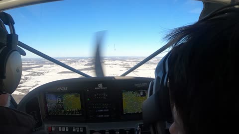 Flight to Auburn IN on a snow day