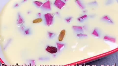 Purple potato pudding,can be used as breakfast or afternoon tea