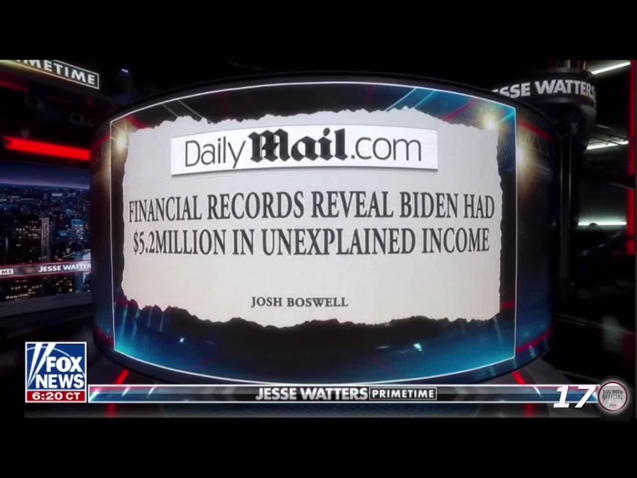 Joe Biden had $5.2 million in unexplained income.