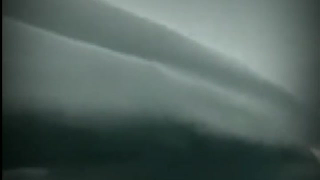 Rare phenomenon Clouds like water waves