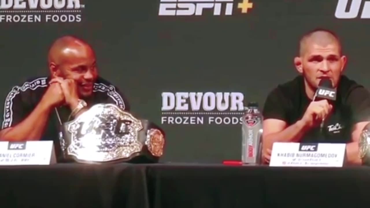 Daniel Cormier's Reaction to Khabib Press Confrence UFC 242