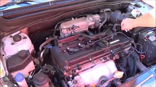 Part 1 2009 Hyundai Accent tune up Spark plug replacement