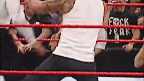 The rock vs Randy Orton