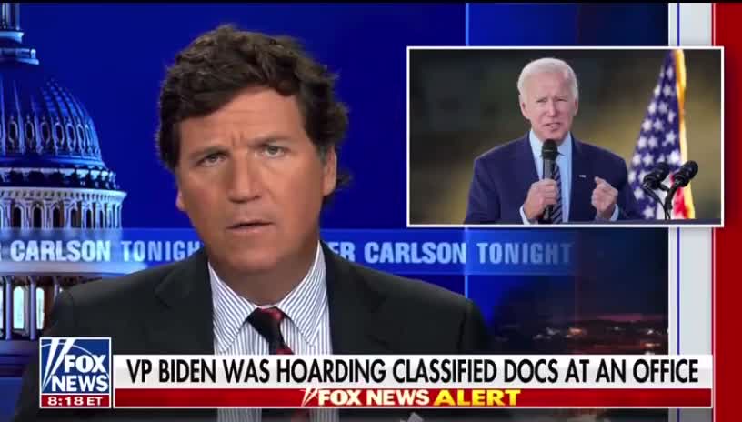 Tucker: Joe Biden Caught Hoarding Classified Documents At DC Think Tank Office