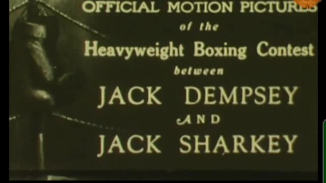 Jack Dempsey vs Jack Sharkey silent newsreel fight.