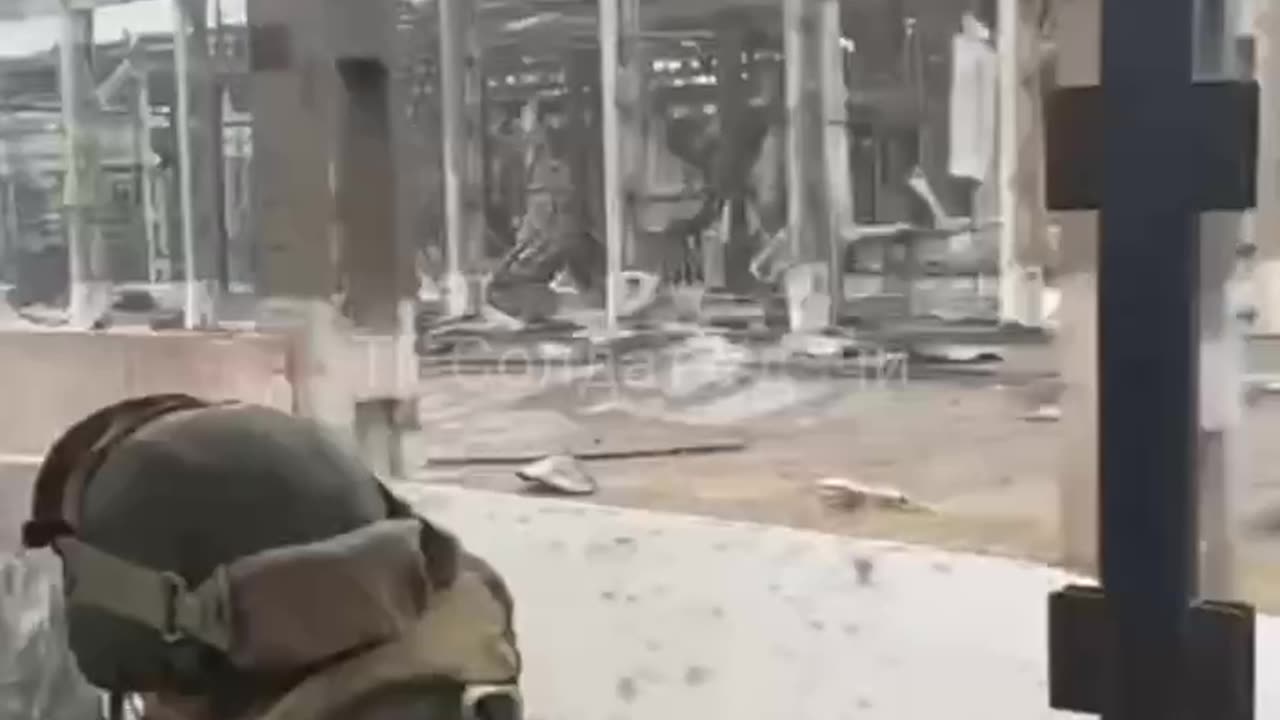 Archival footage of the fighting for Mariupol.