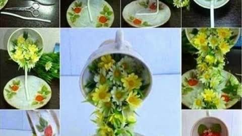 more attractive and artistic floating teacup decor ideas