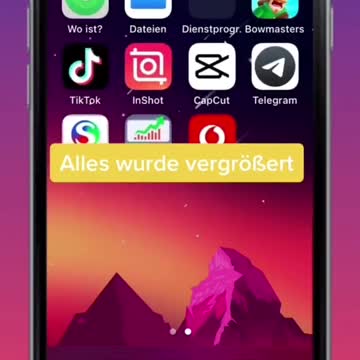 Apps vergrößern