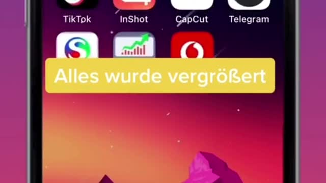 Apps vergrößern