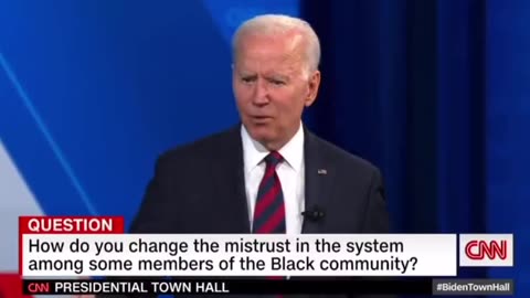 How do you change the mistrust in the system among some members of the black community?, Joe Biden