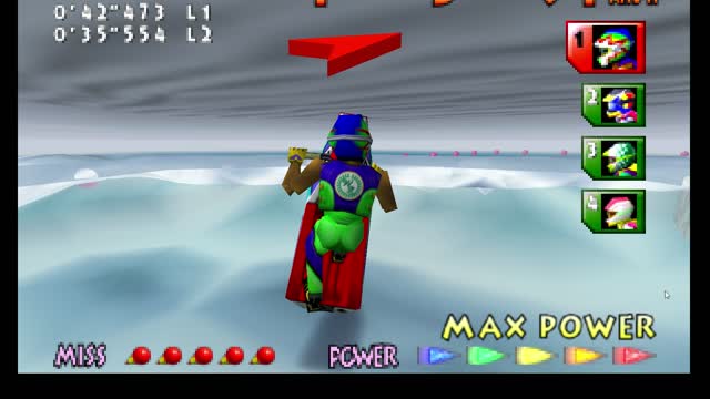 Wave Race Round 4 Marine Fortress Nintendo 64