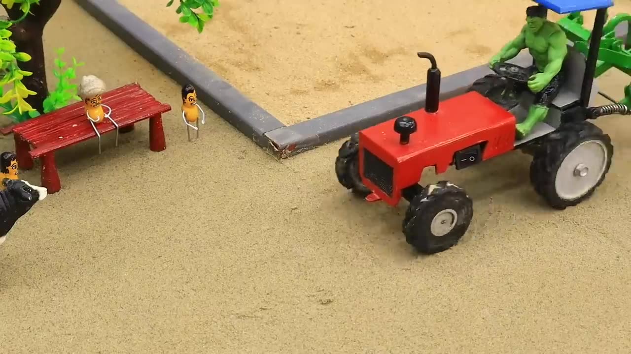 Diy mini tractor making agriculture cultivator for Chilli Farming - pough machine