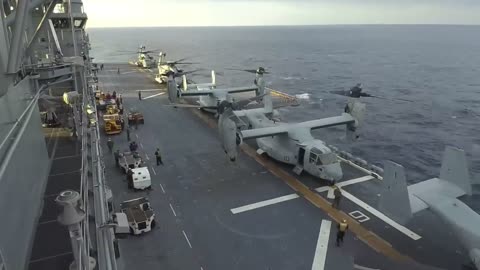 Marines Deploy From Aboard USS America LHA_6...