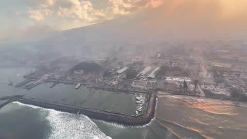 Lahaina Fire Devastation From the Air