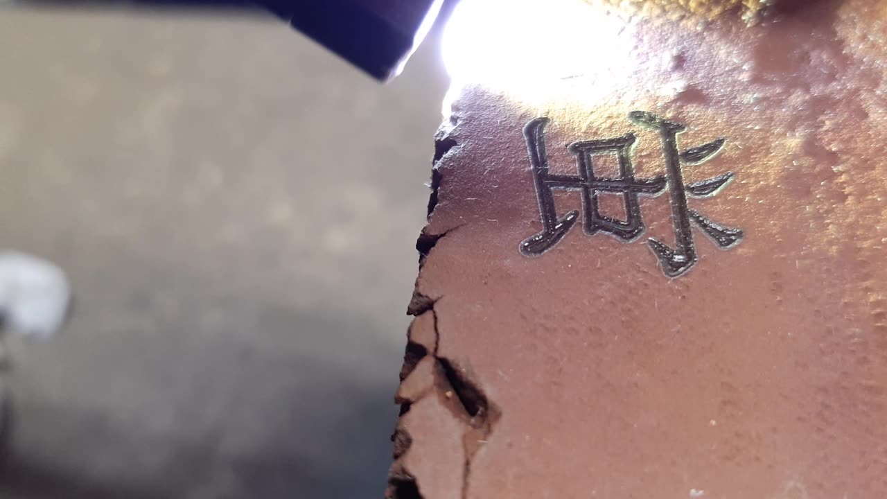 red brick melting with lserr engraver