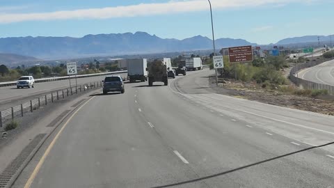 USA ARMY CONVOY NEW MEXICO USA