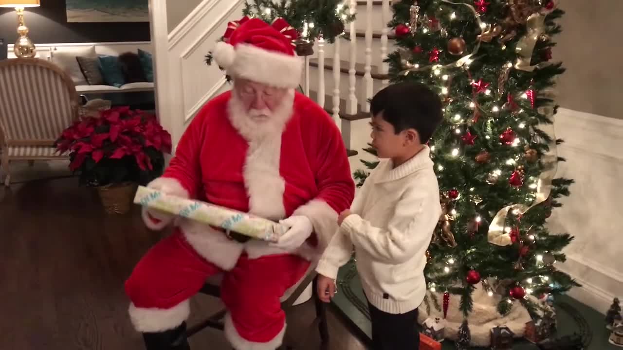 Santa Visits Riley