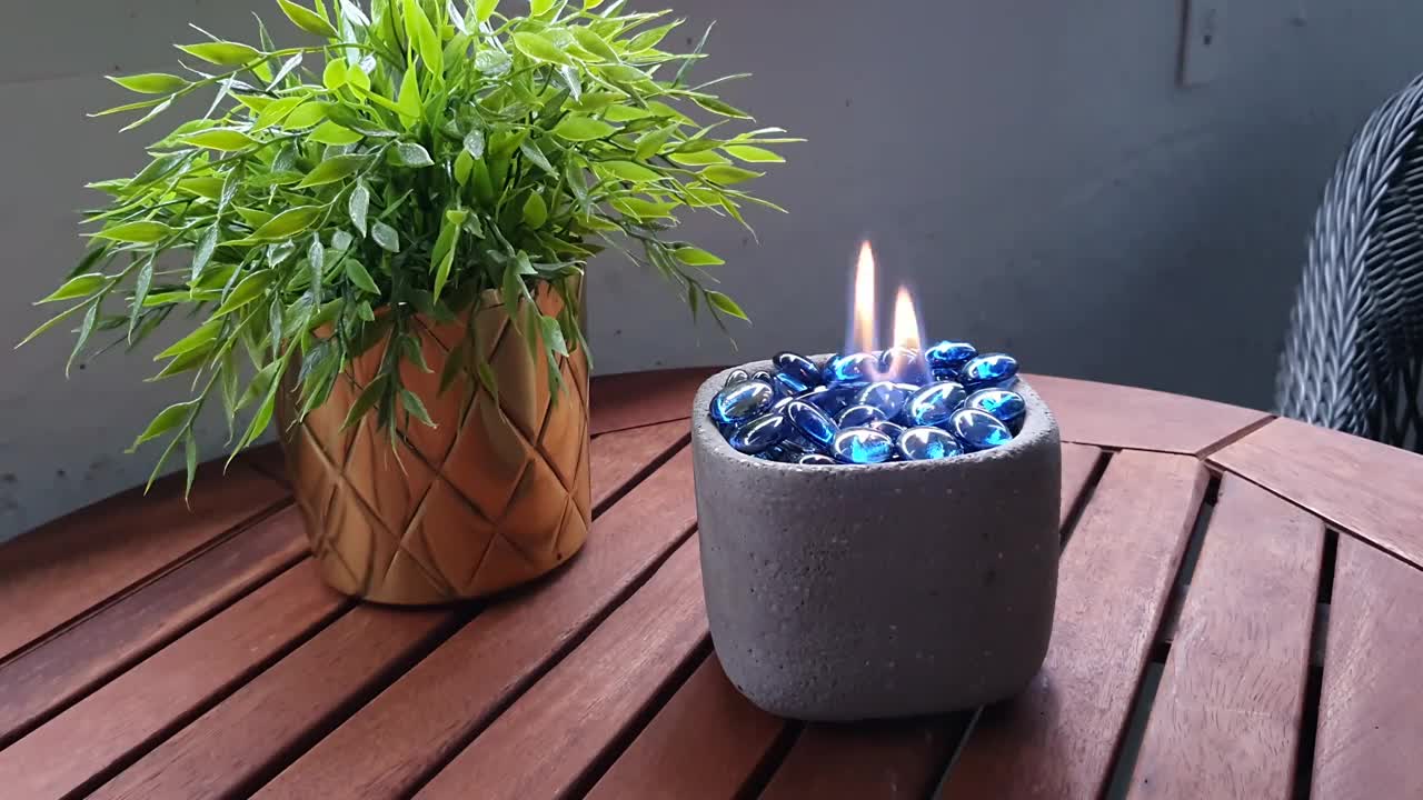 DIY Indoor Tabletop Fire Pit with Beautiful Flame // Making a Portable Ethanol Bio Fireplace