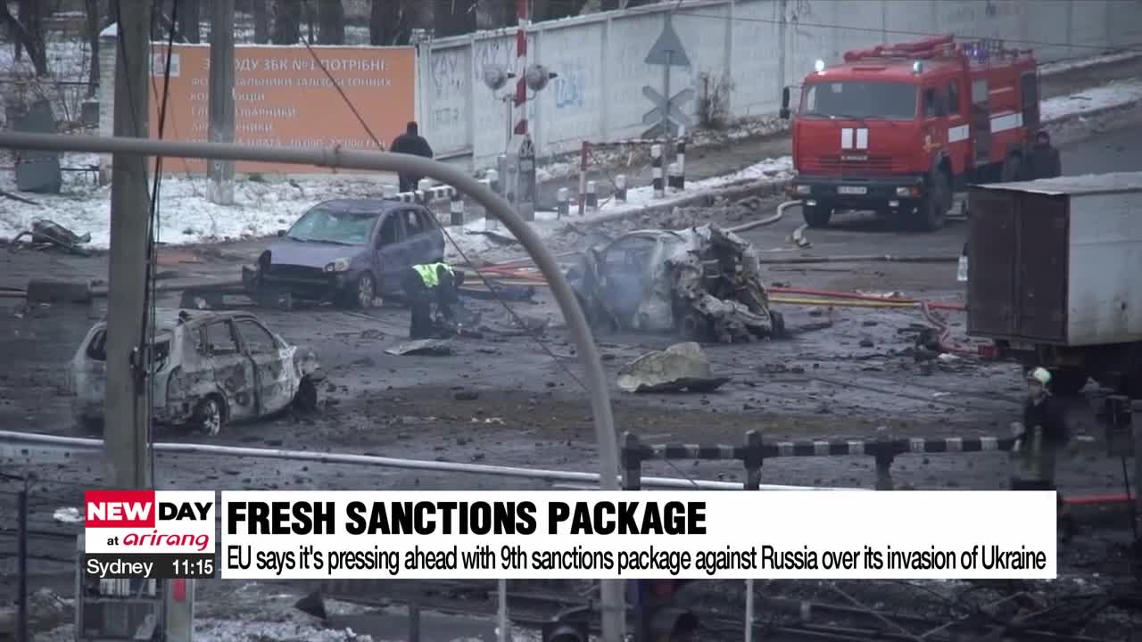 EU says it's pressing ahead with 9th sanctions package against Russia over its invasion of Ukraine