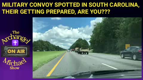 MILITARY CONVOY SPOTTED IN SOUTH CAROLINA.