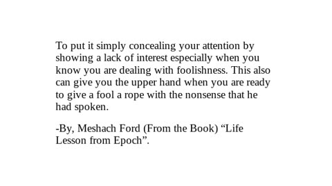 "Life Lesson from Epoch" -Checkout Description