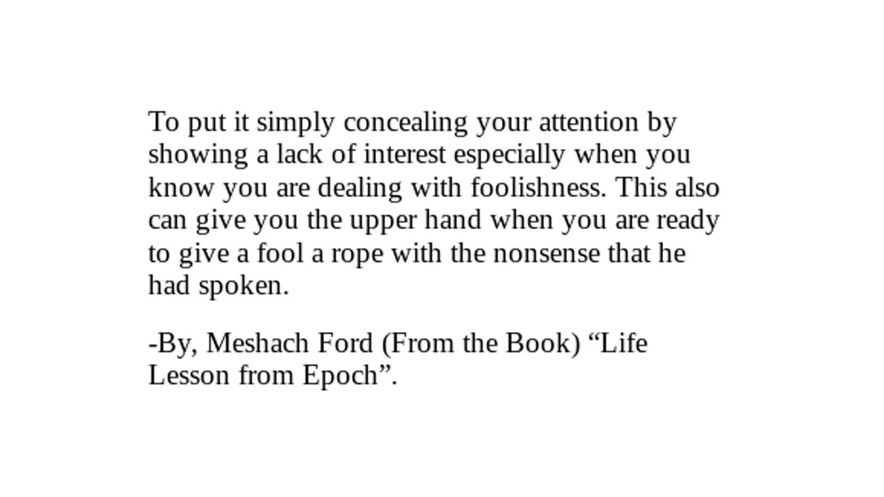 "Life Lesson from Epoch" -Checkout Description