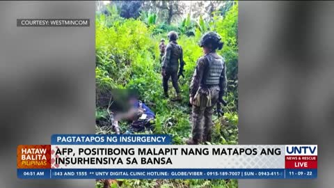 AFP, positibong malapit nang matapos ang insurhensiya sa bansa