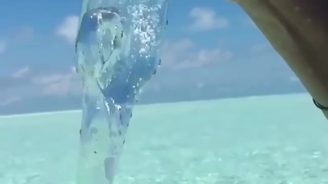 Sky and water are one color