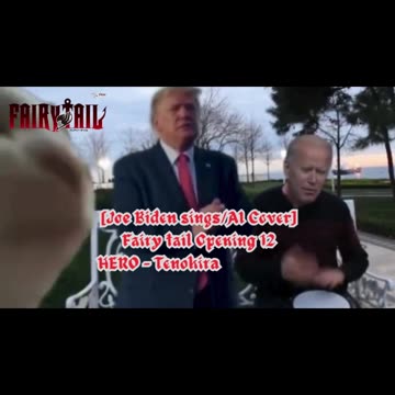 [Joe Biden sings/AI Cover] Fairy tail Opening 12 HERO - Tenohira (テノヒラ)