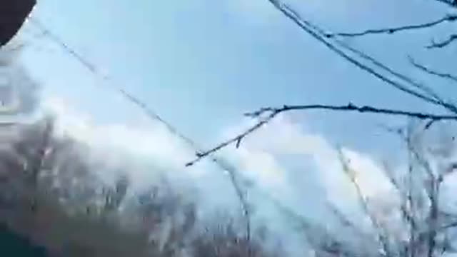 Russian Su-25 attack aircraft operate at low altitude near Donetsk