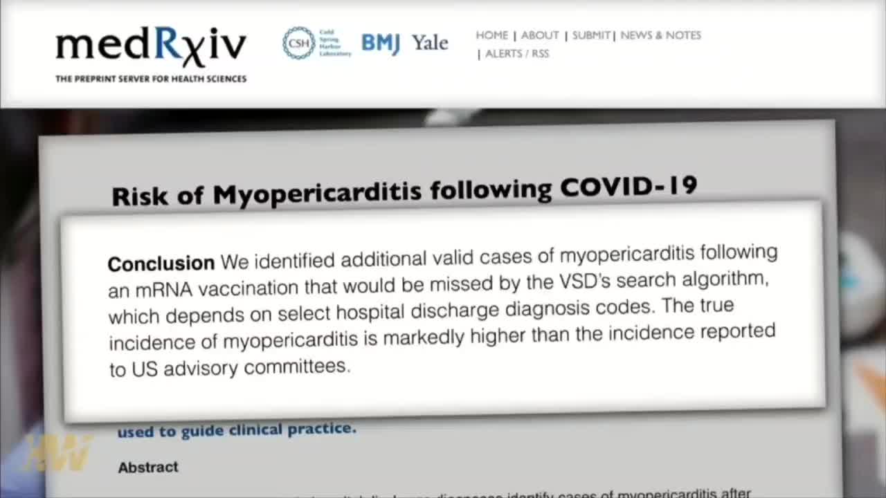 Myocarditis much higher than the original CDC estimates as shown in the evidence